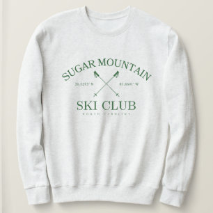 Sweatshirt Club de ski de montagne Sugar, Caroline du Nord
