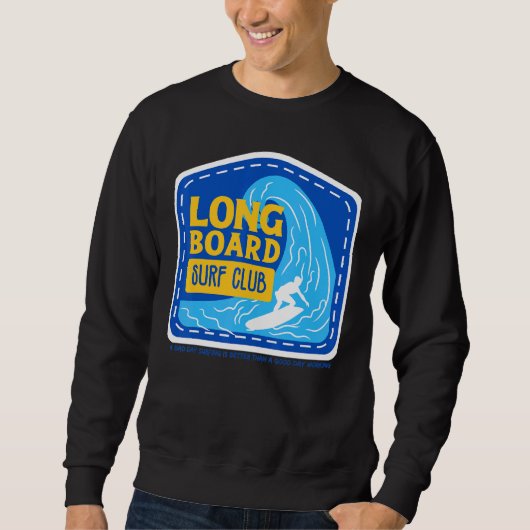 Sweatshirt Club de surf Long Board Célébration de l'été (Devant)
