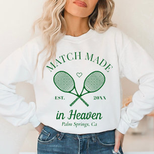 Sweatshirt Club de tennis Bachelorette fait pour le ciel
