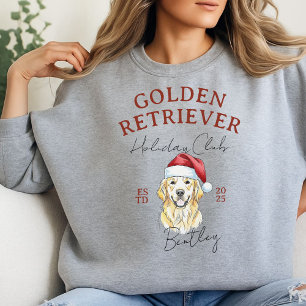 Sweatshirt Club de vacances personnalisé Golden Retriever