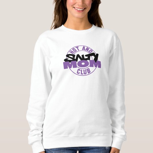 Sweatshirt Club maman chaud et salé blanc (Devant)
