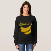 Sweatshirt Cluster De Bananes Drôle Délicieux Fruit Jaune Lo (Devant entier)