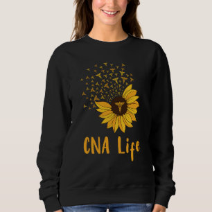 Sweatshirt CNA Life Sunflower Fière CNA Cute Nurse