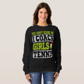 Sweatshirt Coach de tennis de Noël Vous ne me craignez pas J' (Devant entier)