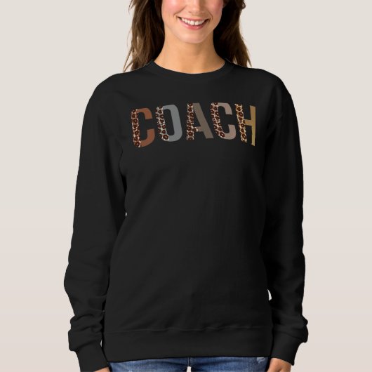 Sweatshirt Coach Leopard Appréciation Vêtements Pour Femmes P (Devant)