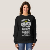 Sweatshirt Coach Of An Awesome Softball Team  Sports (Devant entier)