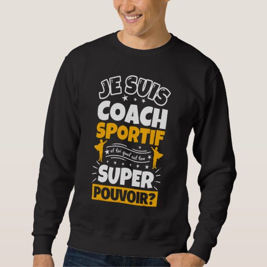 Sweatshirt Coach Sportif Superhero (Devant)