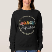 Sweatshirt Coach Squad Appreciation Week Back to School (Devant)