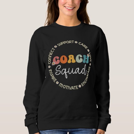 Sweatshirt Coach Squad Appreciation Week Back to School (Devant)