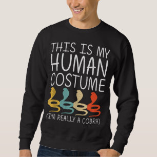 Sweatshirt Cobra Halloween Serpent animal Cadeau Hallowee
