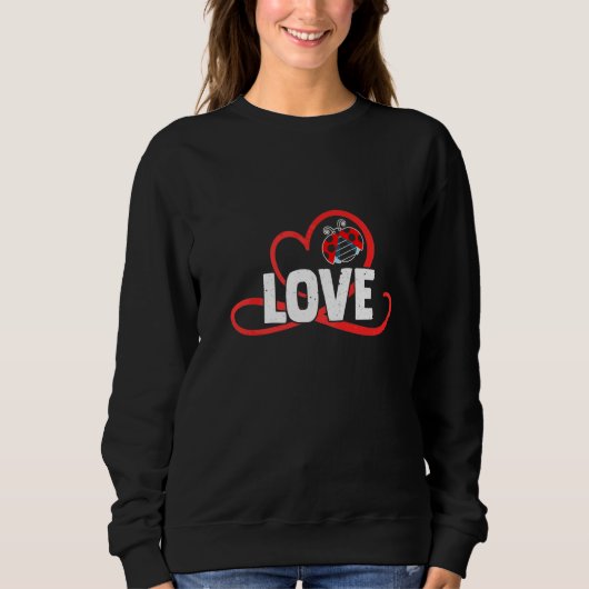 Sweatshirt Coccinelle Cœur 2 (Devant)