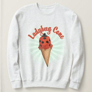 Sweatshirt Coccinelle Rétro Vintage Art de Glace Fantaisist