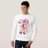 Sweatshirt Cochon de football (Devant entier)