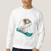 Sweatshirt Cochon de Guinée Snowboard Snowboard (Devant)