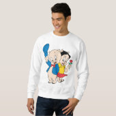 Sweatshirt Cochon de porc et Petunia (Devant entier)