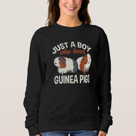 Sweatshirt Cochon d'Inde Furry Potato Juste Un Garçon Qui Aim (Devant)