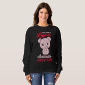 Sweatshirt Cochon - Vous Ne Pouvez Pas Aimer Les Animaux Et L (Devant entier)