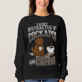 Sweatshirt Cockapoo And Coffee (Devant)
