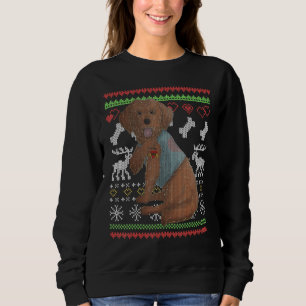 Sweatshirt Cockapoo Chien Père Noël Moche Motif de Noël X