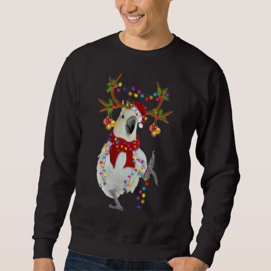Sweatshirt Cockatoo Magnifique renne Arbre de Noël Light Xm (Devant)