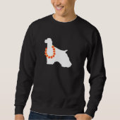 Sweatshirt Cocker Spaniel Aloha Hawaiian Lei Chien (Devant)