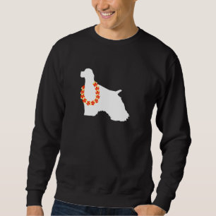 Sweatshirt Cocker Spaniel Aloha Hawaiian Lei Chien