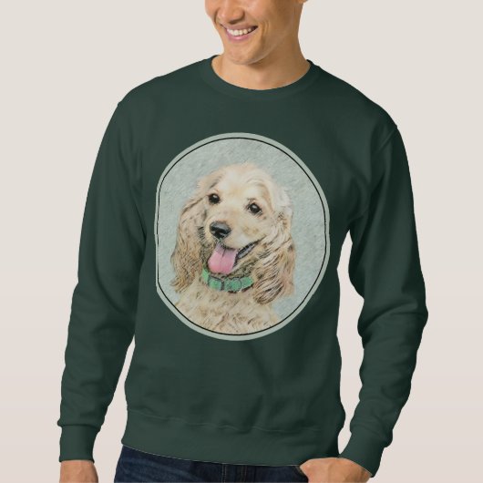 Sweatshirt Cocker Spaniel Buff Peinture - Art Chien original (Devant)