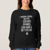 Sweatshirt Cocker Spaniel Dog (Devant)