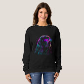 Sweatshirt Cocker Spaniel Dog owner Vaporwave Notorious DJ (Devant entier)