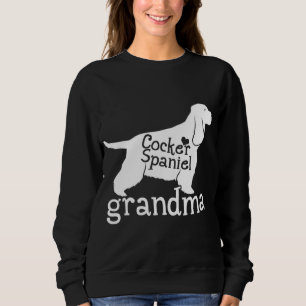 Sweatshirt Cocker Spaniel Grandma Cadeaux mignonette Grand-mè