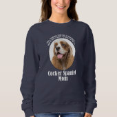 Sweatshirt Cocker Spaniel Maman (Devant)