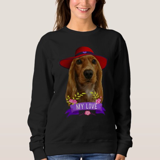 Sweatshirt Cocker Spaniel Poploker Cocker Spaniels Papa Maman (Devant)