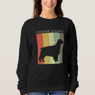 Sweatshirt Cocker Spaniel Retro Style Vintage