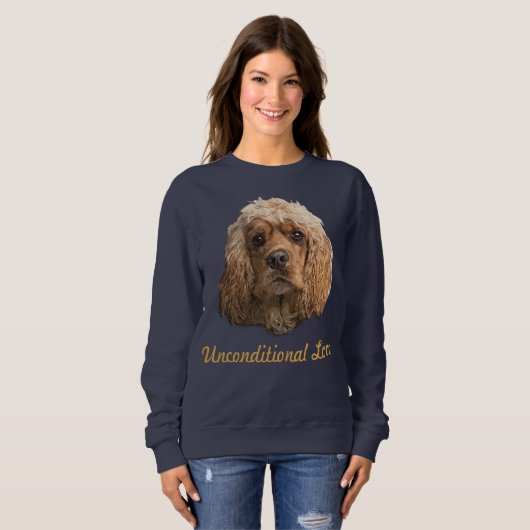 Sweatshirt cocker Spaniels (Devant entier)
