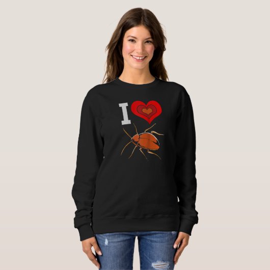 Sweatshirt Cockroach Love Raglan (Devant entier)