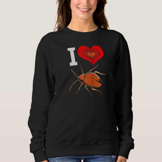 Sweatshirt Cockroach Love Raglan (Devant)