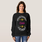 Sweatshirt Coco Spoiling Grandkids Is My Specialty  Grandmoth (Devant entier)