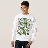 Sweatshirt Cocotier Palm Tree Tropical Motif Design (Devant entier)