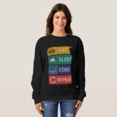 Sweatshirt Codage du programmeur de Coder amusant Code de som (Devant entier)