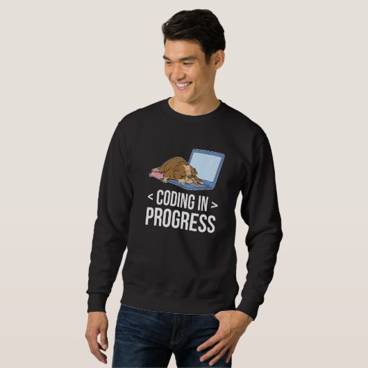 Sweatshirt Codage En Cours Programmeur Coder Ordinateur Nerd (Devant entier)