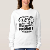 Sweatshirt Codage ICD Coder Médicale Coder Vous ne pouvez pas (Devant)
