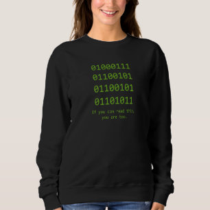 Sweatshirt Code Binaire Programmeur Informatique Développeu