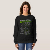 Sweatshirt Code de messagerie pour seniors pour grand-père gr (Devant entier)