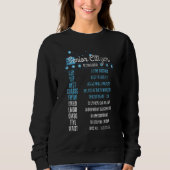 Sweatshirt Code de Textes pour les seniors - Personnes âgées  (Devant)