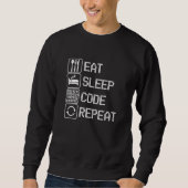 Sweatshirt Code Logiciel Dev Pour Hommes Femmes (Devant)