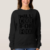 Sweatshirt Code Pour La Programmation Informatique Alimentair (Devant)