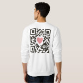 Sweatshirt Code QR d'amour (Dos entier)