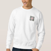Sweatshirt Code QR d'amour (Devant)
