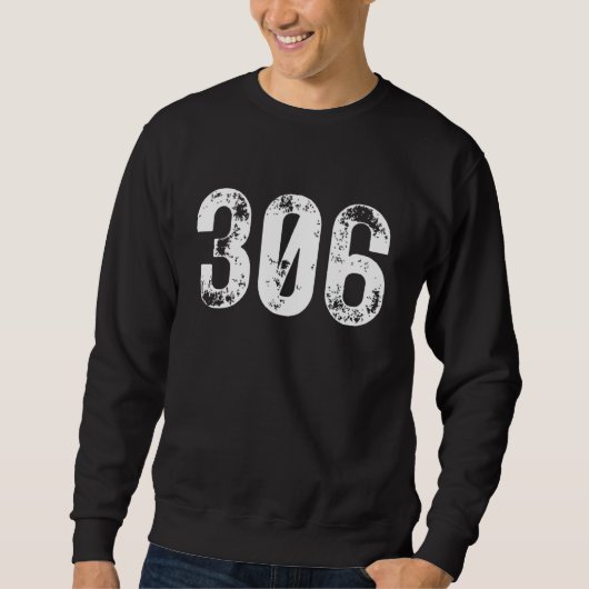 Sweatshirt Code régional 306 Saskatchewan Téléphone mobile Zo (Devant)