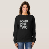 Sweatshirt Code régional 412 Pittsburgh PA Pennsylvanie (Devant entier)